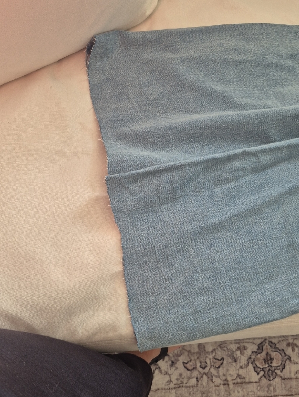 Quince Light Blue Wide-Leg Jeans - Picture 4 of 7